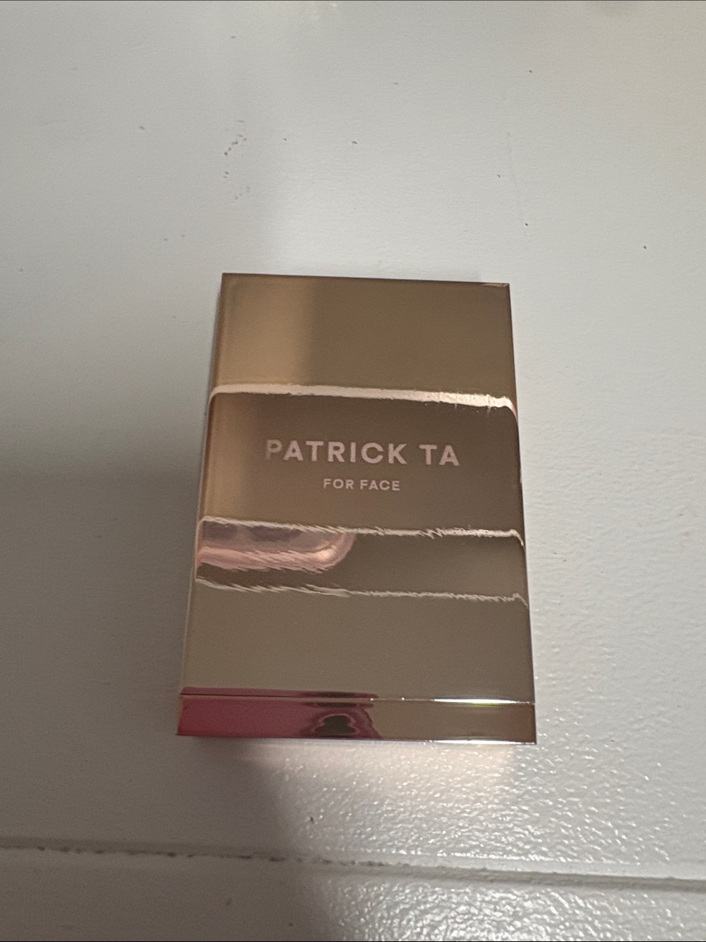 Patrick Ta Rose Gold Compact Makeup Case